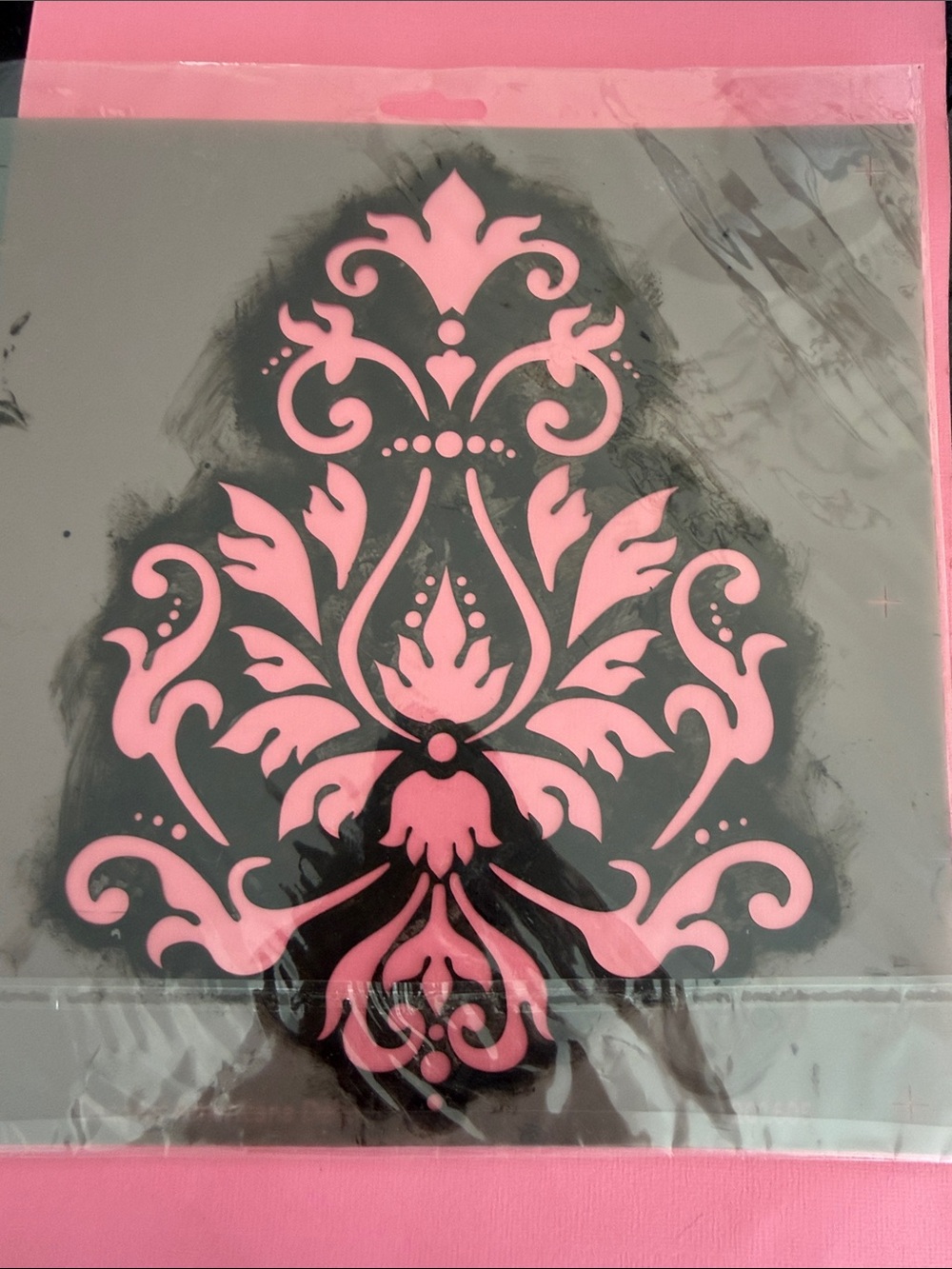 Listing for Ivanamoore487  Floral Damask Wall Stencil - Home Wall Decor